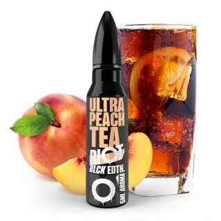 Ultra Peach Tea - Black Edition - 5ml Aroma Longfill für 60ml - Riot Squad