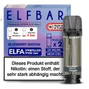 2x ELFA Pods - Blueberry Snoow / Snow 20mg NicSalt - Elfbar