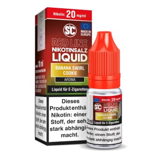 Banana Swirl Cookie - RedLine - 10ml Intense NicSalt Liquid - SC 20 mg/ml