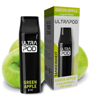 Green Apple - Tankeinheit Pod 2ml - ULTRAPOD by Ultrabio 0 mg/ml