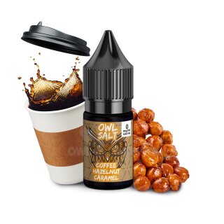 Coffee Hazelnut Caramel - OVERDOSED 10ml NicSalt Nikotinsalz-Liquid - OWL Salt by Ultrabio