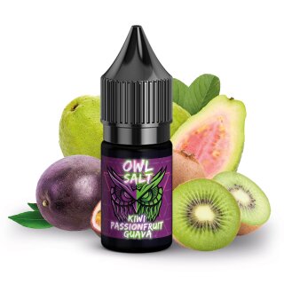 Kiwi Passionfruit Guava - OVERDOSED 10ml NicSalt Nikotinsalz-Liquid - OWL Salt by Ultrabio