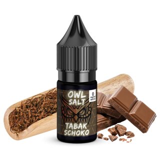 Tabak Schoko - OVERDOSED 10ml NicSalt Nikotinsalz-Liquid - OWL Salt by Ultrabio