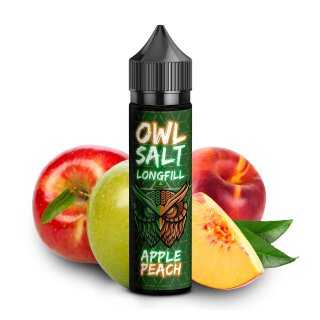 Apple Peach - 10ml Longfill-Aroma f. 60ml - OWL Salts by UltraBio