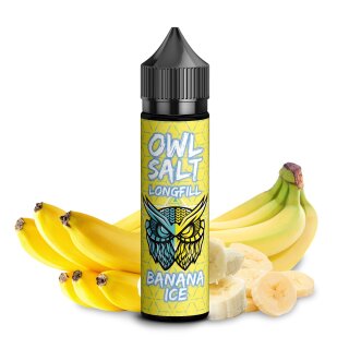 Banana Ice - 10ml Longfill-Aroma f. 60ml - OWL Salts by UltraBio