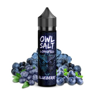 Blueberry - 10ml Longfill-Aroma f. 60ml - OWL Salts by UltraBio