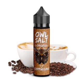 Cappuccino - 10ml Longfill-Aroma f. 60ml - OWL Salts by UltraBio