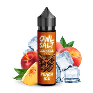 Peach Ice - 10ml Longfill-Aroma f. 60ml - OWL Salts by UltraBio