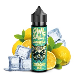 Zitrone Ice - 10ml Longfill-Aroma f. 60ml - OWL Salts by UltraBio