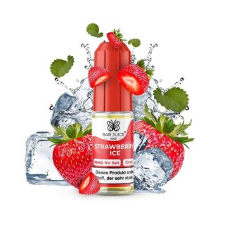 Strawberry Ice - 10ml overdosed NicSalt Liquid Nikotinsalz - BarJuice 5000