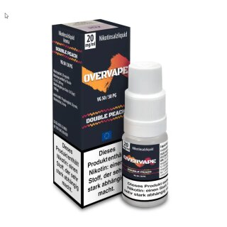 Double Peach - Overdosed 10ml NicSalt Liquid Nikotinsalz 20mg - OVERVAPE