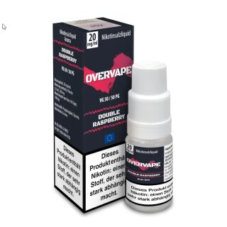 Double Raspberry - Overdosed 10ml NicSalt Liquid Nikotinsalz 20mg - OVERVAPE