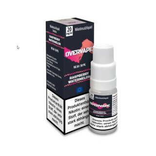 Raspberry Watermelon - Overdosed 10ml NicSalt Liquid Nikotinsalz 20mg - OVERVAPE