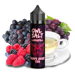 Grape Berry Tea - 10ml Longfill-Aroma f. 60ml - OWL Salts by UltraBio