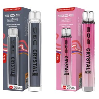 SKE Crystal Plus Pod-System 400mAh 2ml Starter-Set mit Akku & Leer-Pod - SKE